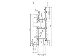 Bordwand mitte 25 x 100 elox L= 6300mm Airline