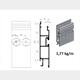 Bordwand mitte 25 x 100 elox L= 6300mm Airline