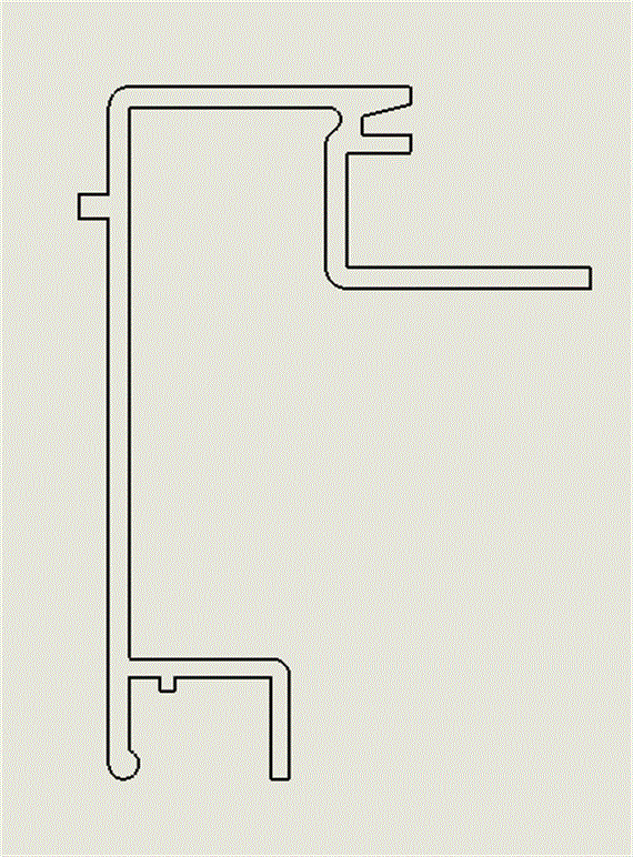 Rahmenprofil 30 x 115 mm eloxiert L=7500mm