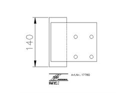 Steckhülse zu Stangenträger hinten VW T5/T6 Werksbrücke