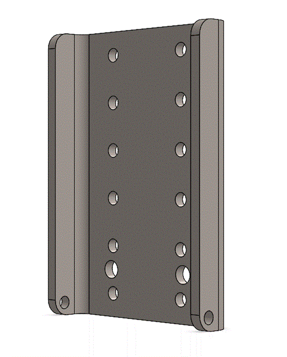 Versetzplatte - Anhängekupplung LB 85x45 M12